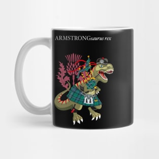 Clanosaurus Rex ARMSTRONGsaurus rex Plaid Armstrong Family Tartan Mug